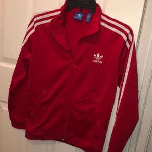Adidas Red Track Suit Jacket